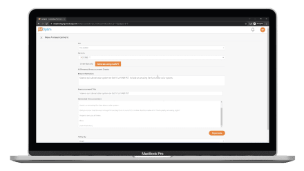 AI Announcement Generator