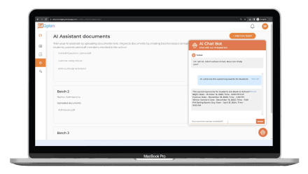AI Chatbot for parents, students and school staff